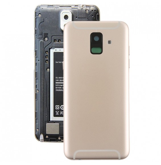 Original Back Cover with Side Keys for Samsung Galaxy A6 2018 SM-A600F (Gold)(With Logo)