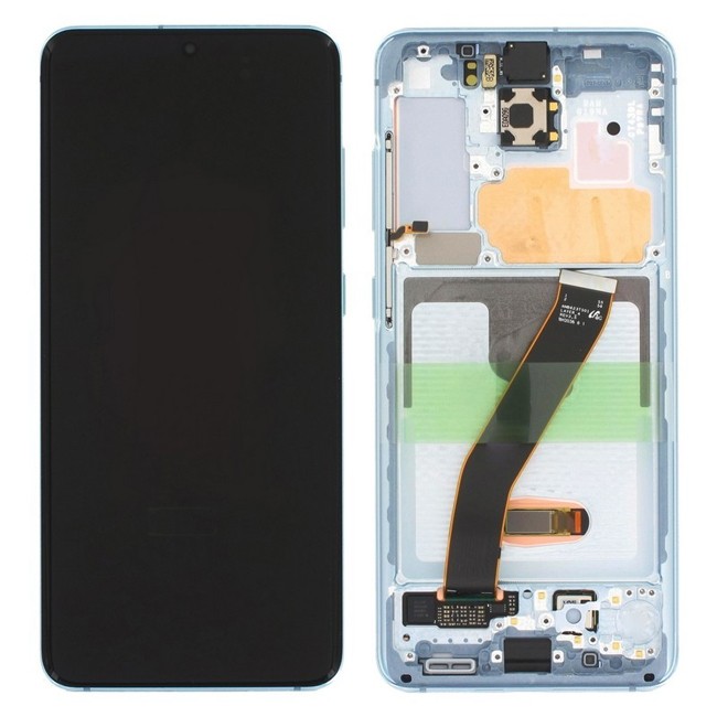 Origineel LCD scherm met frame voor Samsung Galaxy S20 SM-G980 / SM-G981 (Blauw) voor 239,90 €