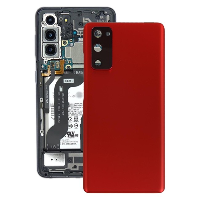 Rückseite Akkudeckel mit Linse für Samsung Galaxy S20 FE SM-G780 / SM-G781 (Rot) für 23,10 €
