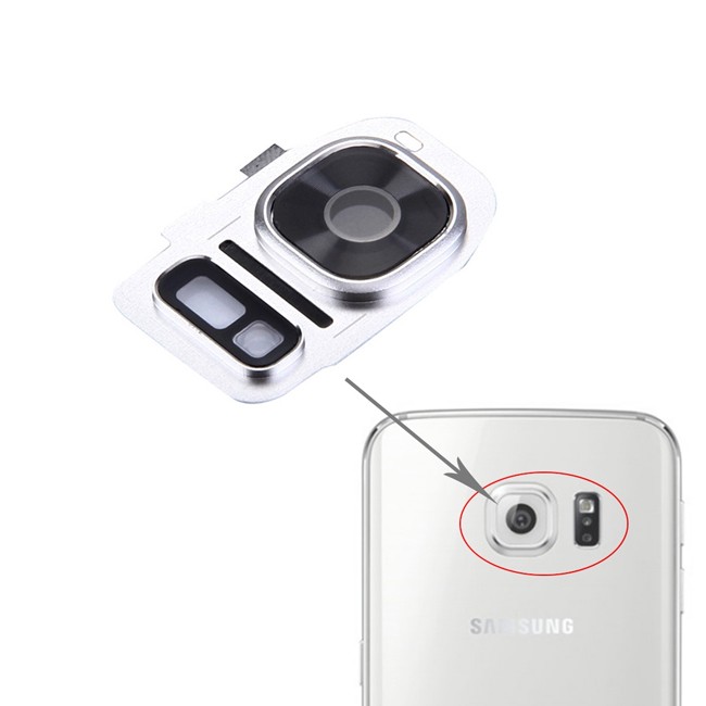 10x Kameralinse Abdeckung für Samsung Galaxy S7 SM-G930 (Silber) für 9,90 €