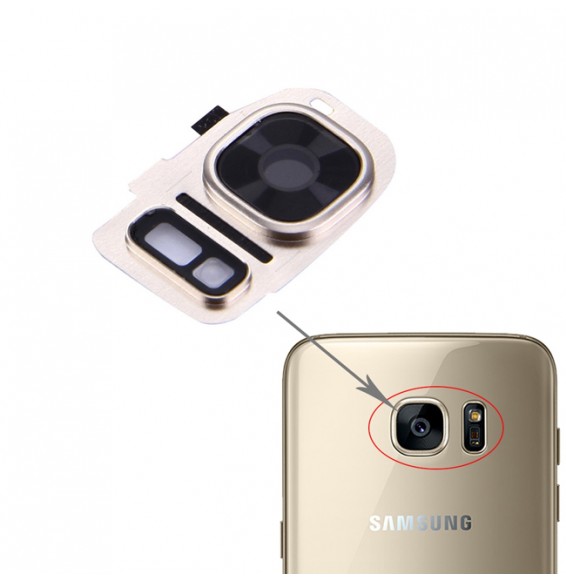 10x Camera Lens Cover for Samsung Galaxy S7 SM-G930 (Gold)
