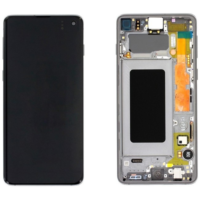 Original LCD Screen with Frame for Samsung Galaxy S10 SM-G973 (Black) at 249,90 €