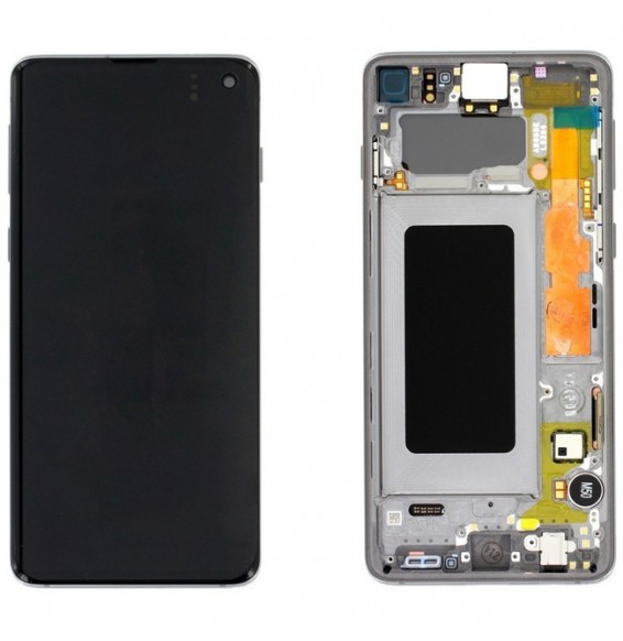 Original LCD Screen with Frame for Samsung Galaxy S10 SM-G973 (Black)