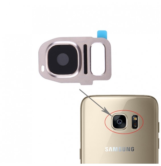 Camera Lens Cover for Samsung Galaxy S7 SM-G930 (Gold)