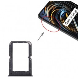 SIM Card Tray for OPPO Realme GT (Black) at 14,90 €