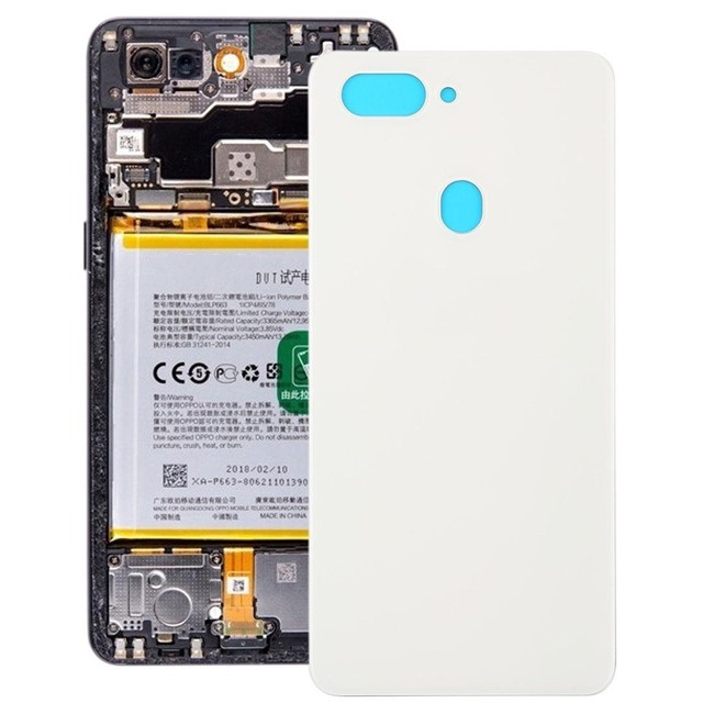 Back Cover for OPPO R15 (White)(With Logo) at 14,20 €