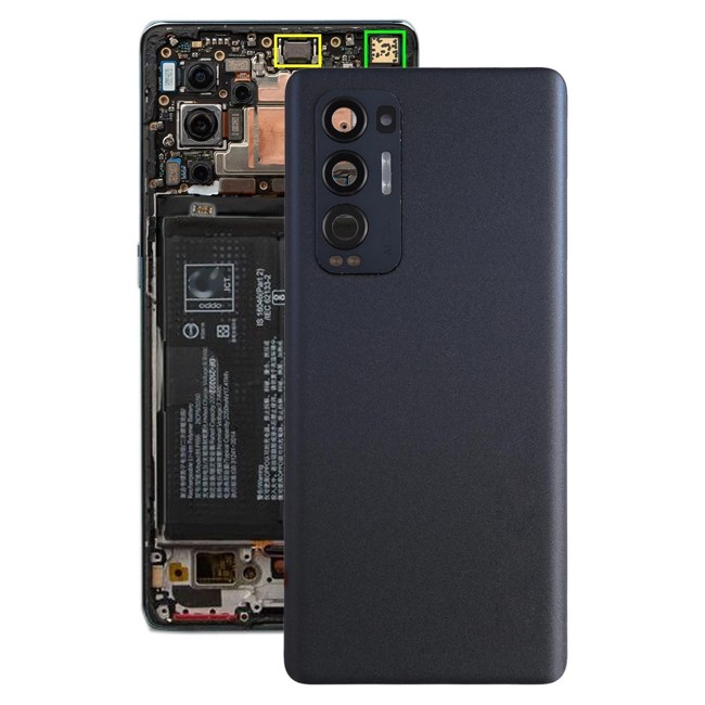 Original Battery Back Cover for OPPO Reno5 Pro+ 5G / Find X3 Neo CPH2207, PDRM00, PDRT00 (Black)(With Logo) at €41.95