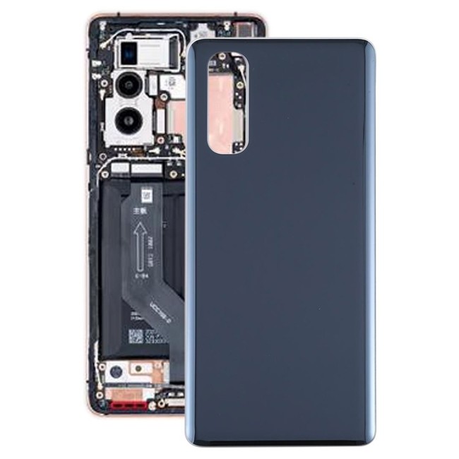 Battery Back Cover for OPPO Find X2 (Black)(With Logo) at 17,25 €