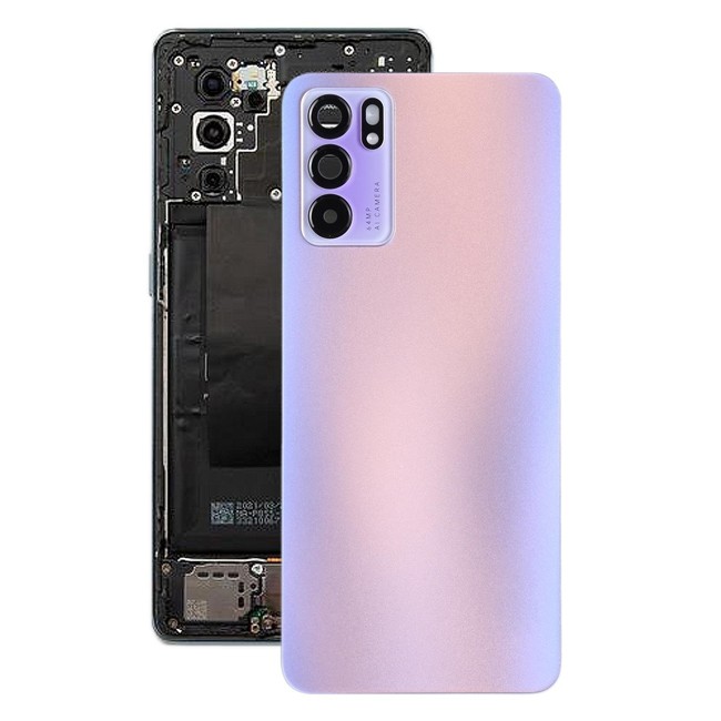 Original Battery Back Cover for OPPO Reno6 5G PEQM00, CPH2251 (Purple)(With Logo) at 37,90 €