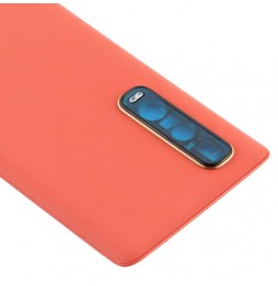 Original Leather Battery Back Cover for OPPO Find X2 Pro CPH2025 PDEM30 (Orange)(With Logo) at 37,90 €