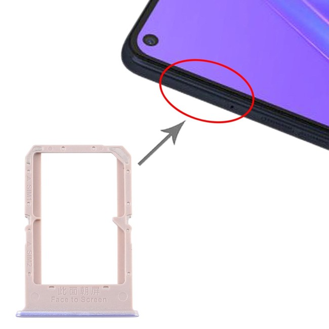 SIM Card Tray for OPPO A72 CPH2067 (Purple) at 7,90 €
