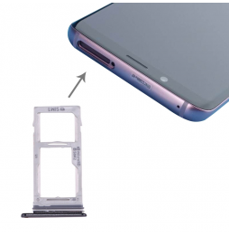 Tiroir carte SIM + Micro SD pour Samsung Galaxy S9+ SM-G965 (Gris) à 6,90 €