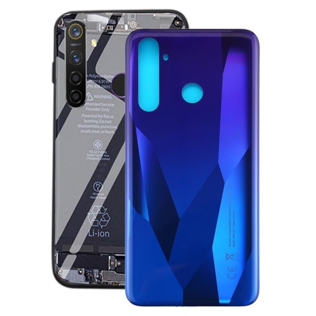 Battery Back Cover for OPPO Realme 5 Pro RMX1971 (Blue)(With Logo) at 18,89 €