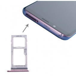 SIM + Micro SD kaart houder voor Samsung Galaxy S9+ SM-G965 (Purper) voor 6,90 €