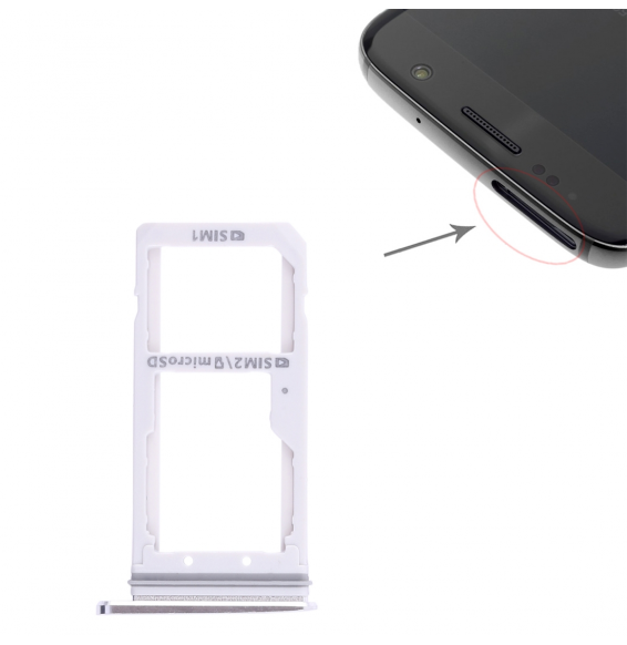 SIM + Micro SD Card Tray for Samsung Galaxy S7 SM-G930 (White)