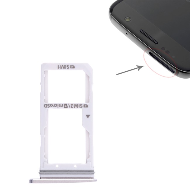 SIM + Micro SD Card Tray for Samsung Galaxy S7 SM-G930 (Gold) at 5,90 €