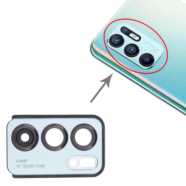 Camera Lens Cover for OPPO Reno6 5G PEQM00, CPH2251 (Blue) at 14,90 €