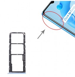 Dual SIM + Micro SD Karten Halter für OPPO Realme C11 (2021) RMX3231 (Blau) für 9,90 €