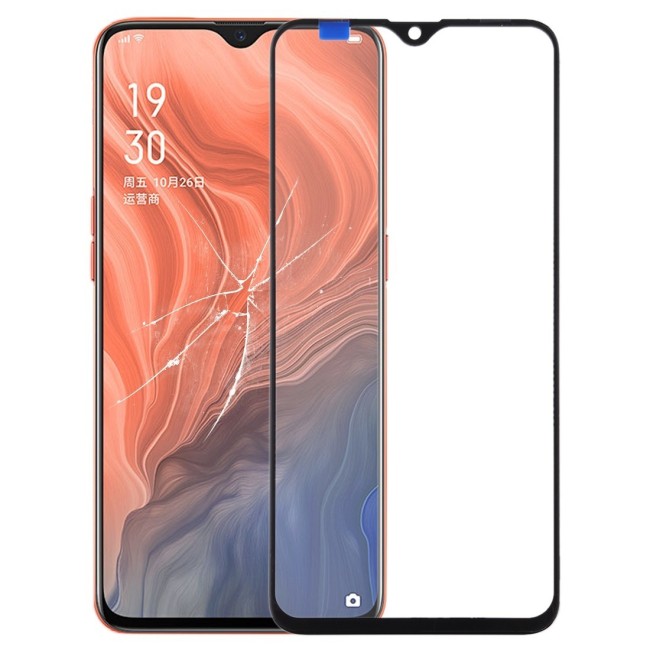 Outer Glass Lens for OPPO Reno Z (Black) at 12,50 €