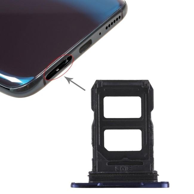 Dual SIM kaart houder voor OPPO R17 Pro (Blauw) voor 9,90 €