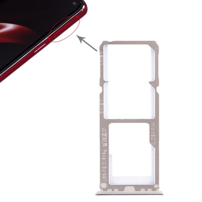 Dual SIM + Micro SD Card Tray for OPPO A3 (Blue) at 12,95 €
