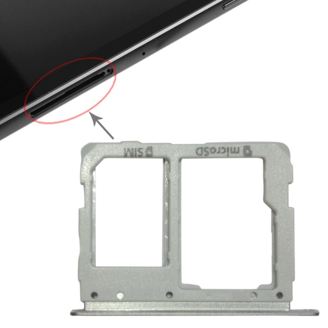 SIM + Micro SD Card Tray for Samsung Galaxy Tab S3 9.7 SM-T825 (3G Version)(Silver) at 5,82 €