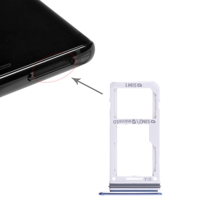 Tiroir carte SIM + Micro SD pour Samsung Galaxy Note 8 SM-N950 (Bleu) à 6,90 €