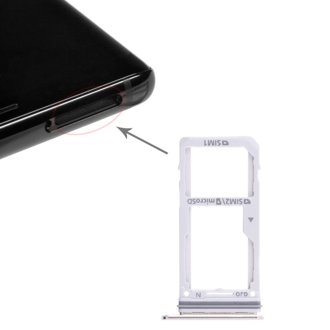 SIM + Micro SD kaart houder voor Samsung Galaxy Note 8 SM-N950 (Gold) at 6,90 €