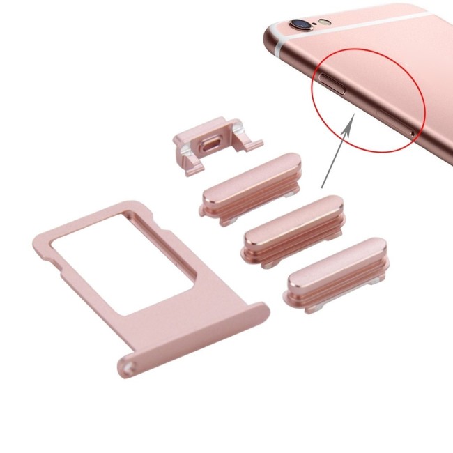 Card Tray + Buttons for iPhone 6s (Rose Gold) at 7,90 €