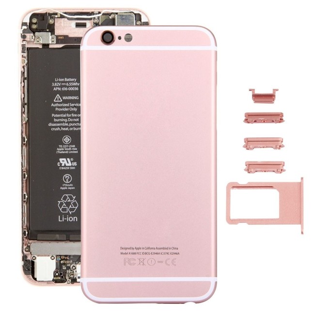 Compleet achterkant voor iPhone 6s (Rose Gold)(Met Logo) voor 31,90 €