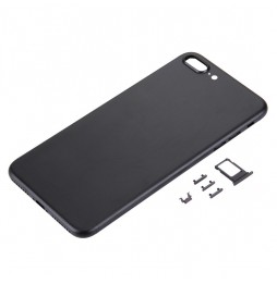 Full Back Housing Cover for iPhone 7 Plus (Black)(With Logo) at 30,90 €