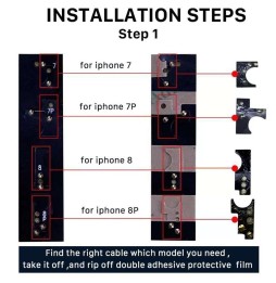 Bouton home pour iPhone SE 2020 / 8 Plus / 7 Plus / 8 / 7 (Avec fonction retour)(Noir) à 14,90 €