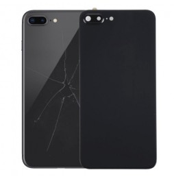 Rückseite Akkudeckel Glas mit Linse und Kleber für iPhone 8 Plus (Schwarz)(Mit Logo) für 14,90 €