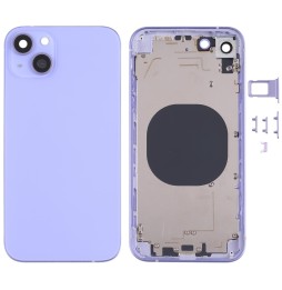 Full Back Housing Cover Imitation of iPhone 13 for iPhone XR (Purple)(With Logo) at 50,50 €