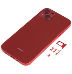 Face arrière compatible pour réparer un iPhone 13 Rouge