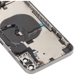 Vormontiert Gehäuse Nachahmung iPhone 12 Pro für iPhone XS Max (Schwarz)(Mit Logo) für €130.90