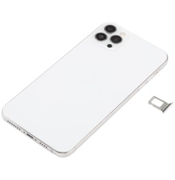 Back Housing Cover Assembly Imitation of iPhone 12 Pro for iPhone XS Max (White)(With Logo) at €130.90