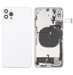Back Housing Cover Assembly Imitation of iPhone 12 Pro for iPhone XS Max (White)(With Logo) at €130.90