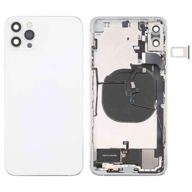 Voorgemonteerde achterkant imitatie iPhone 12 Pro voor iPhone XS Max (Wit)(Met Logo) voor €130.90