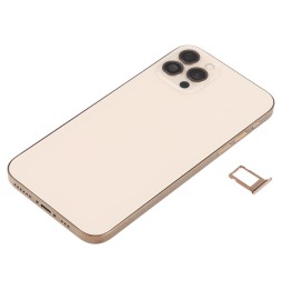 Back Housing Cover Assembly Imitation of iPhone 12 Pro for iPhone X (Gold)(With Logo) at €122.90