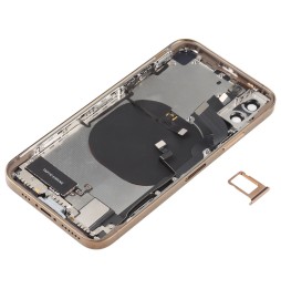 Back Housing Cover Assembly Imitation of iPhone 12 Pro for iPhone X (Gold)(With Logo) at €122.90