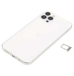 Back Housing Cover Assembly Imitation of iPhone 12 Pro for iPhone X (White)(With Logo) at €122.90
