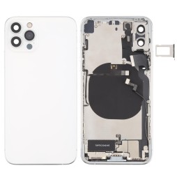 Back Housing Cover Assembly Imitation of iPhone 12 Pro for iPhone X (White)(With Logo) at €122.90