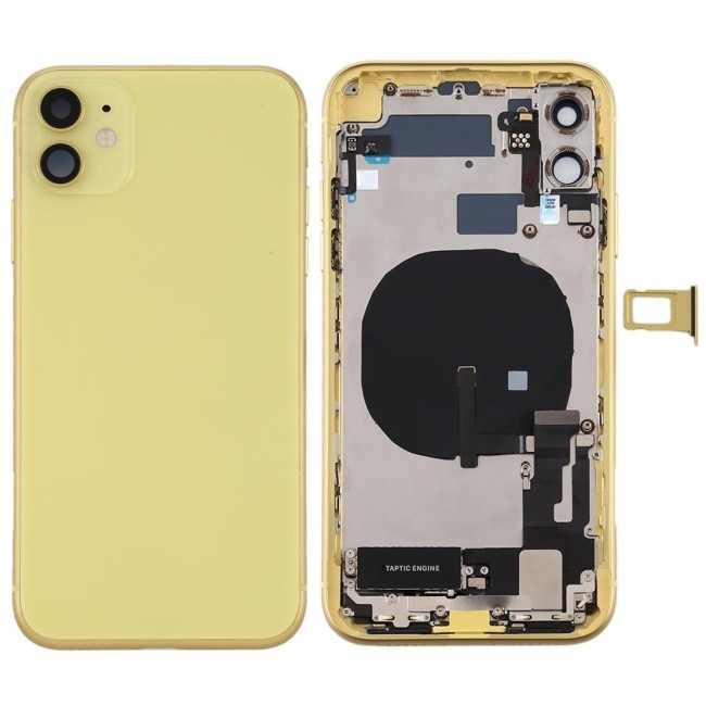 Back Housing Cover Assembly for iPhone 11 (Yellow)(With Logo) at 84,90 €