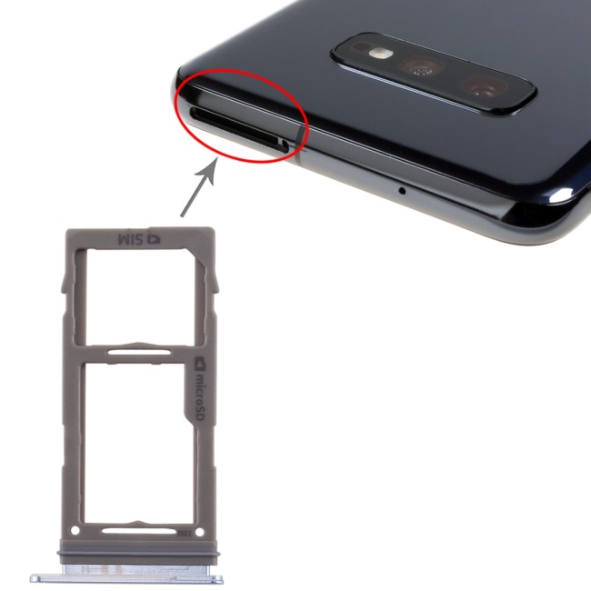 SIM + Micro SD Card Tray for Samsung Galaxy S10+ SM-G975 (Blue) at 6,90 €