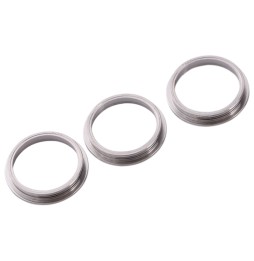 3x Camera Metal Hoop Ring for iPhone 11 Pro (Silver) at 9,45 €