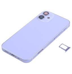 Voorgemonteerde achterkant voor iPhone 12 Mini (Paars)(Met Logo) voor 117,90 €