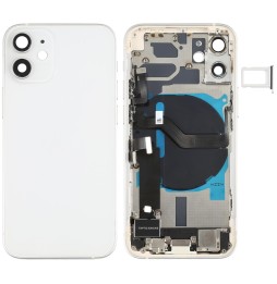 Back Housing Cover Assembly for iPhone 12 Mini (White)(With Logo) at 117,90 €