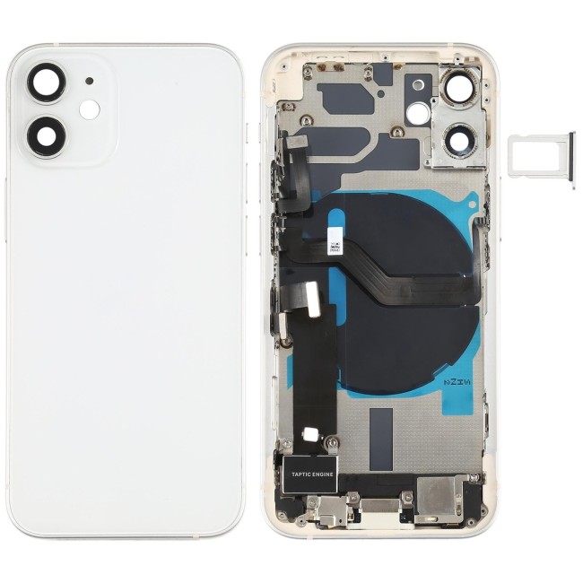 Vormontiert Gehäuse für iPhone 12 Mini (Weiss)(Mit Logo) für 117,90 €