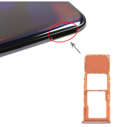 Tiroir carte SIM + Micro SD pour Samsung Galaxy A70 SM-A705 (Orange) à 6,90 €